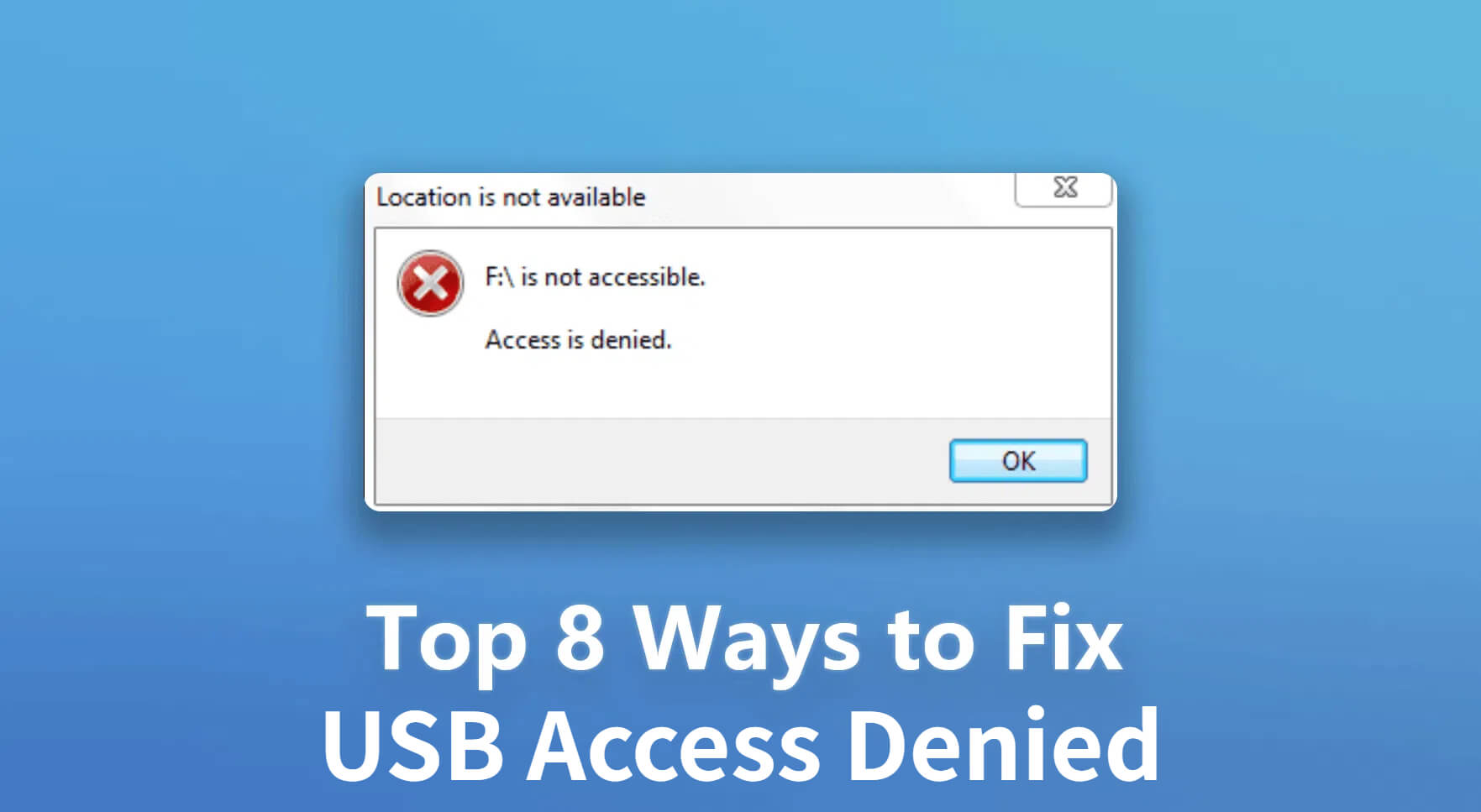 how to fix usb access denied problem