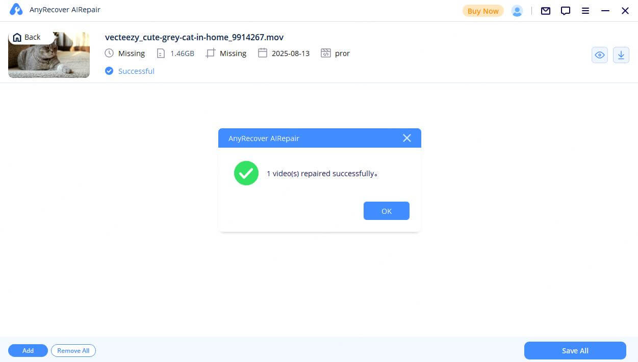 repair videos successfully