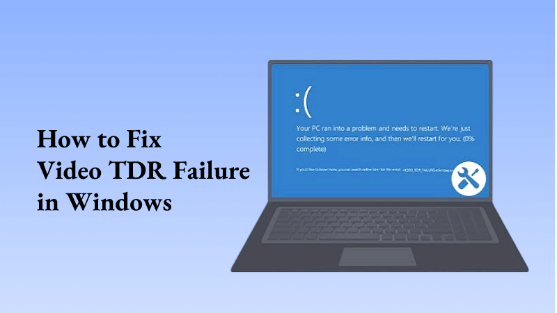 how to fix video tdr failure