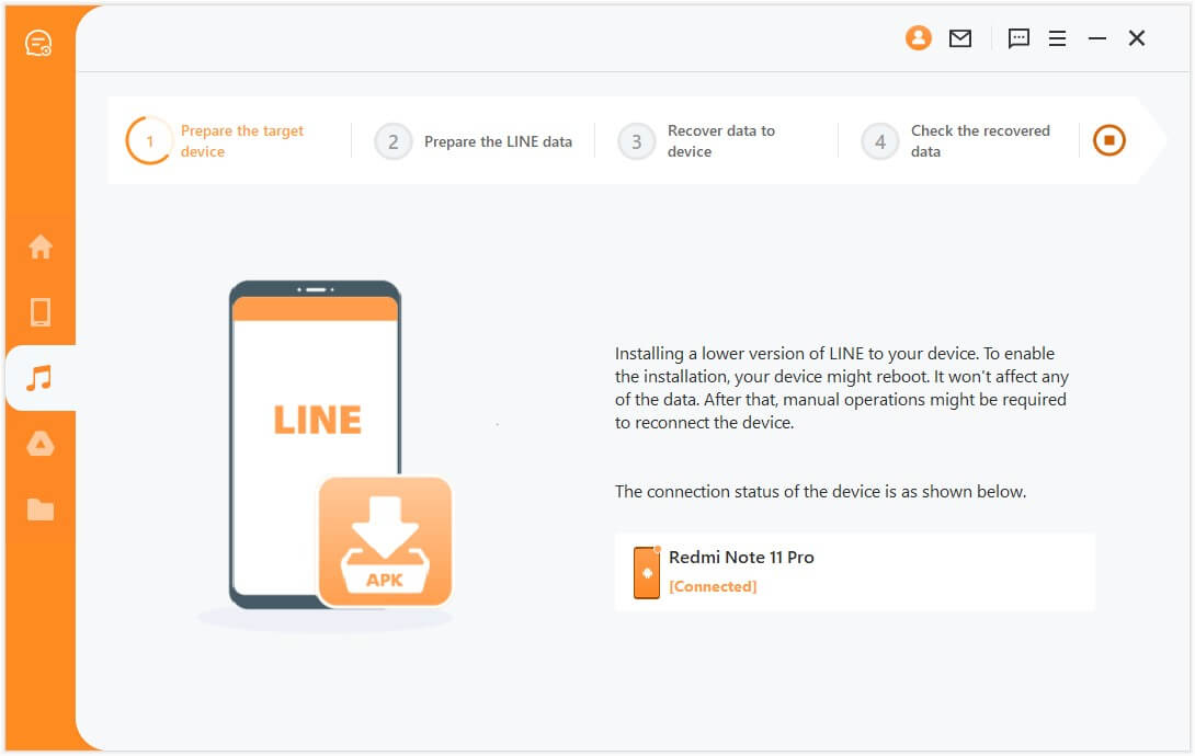 connect and prepare Android device