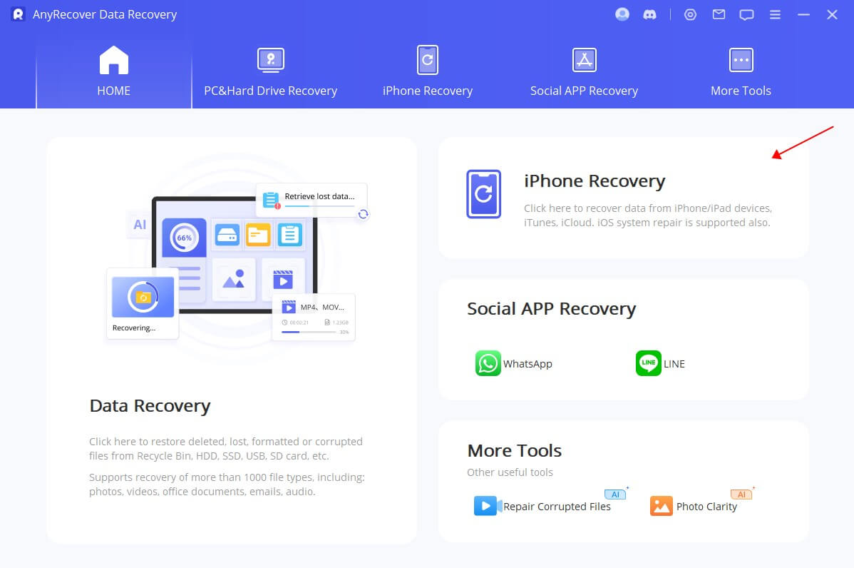 downgrade ios with AnyRecover