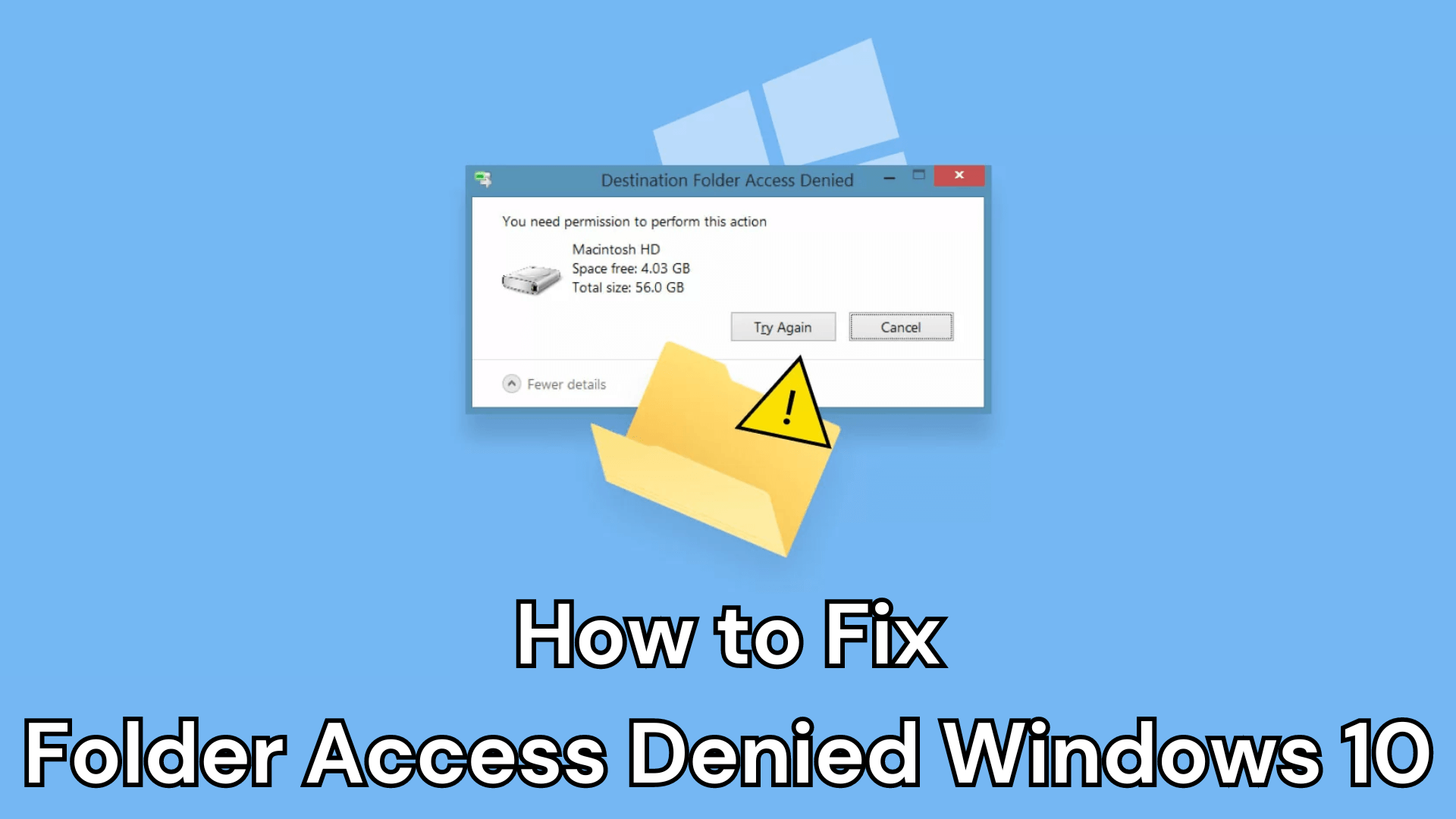 fix folder access denied windows 10/11