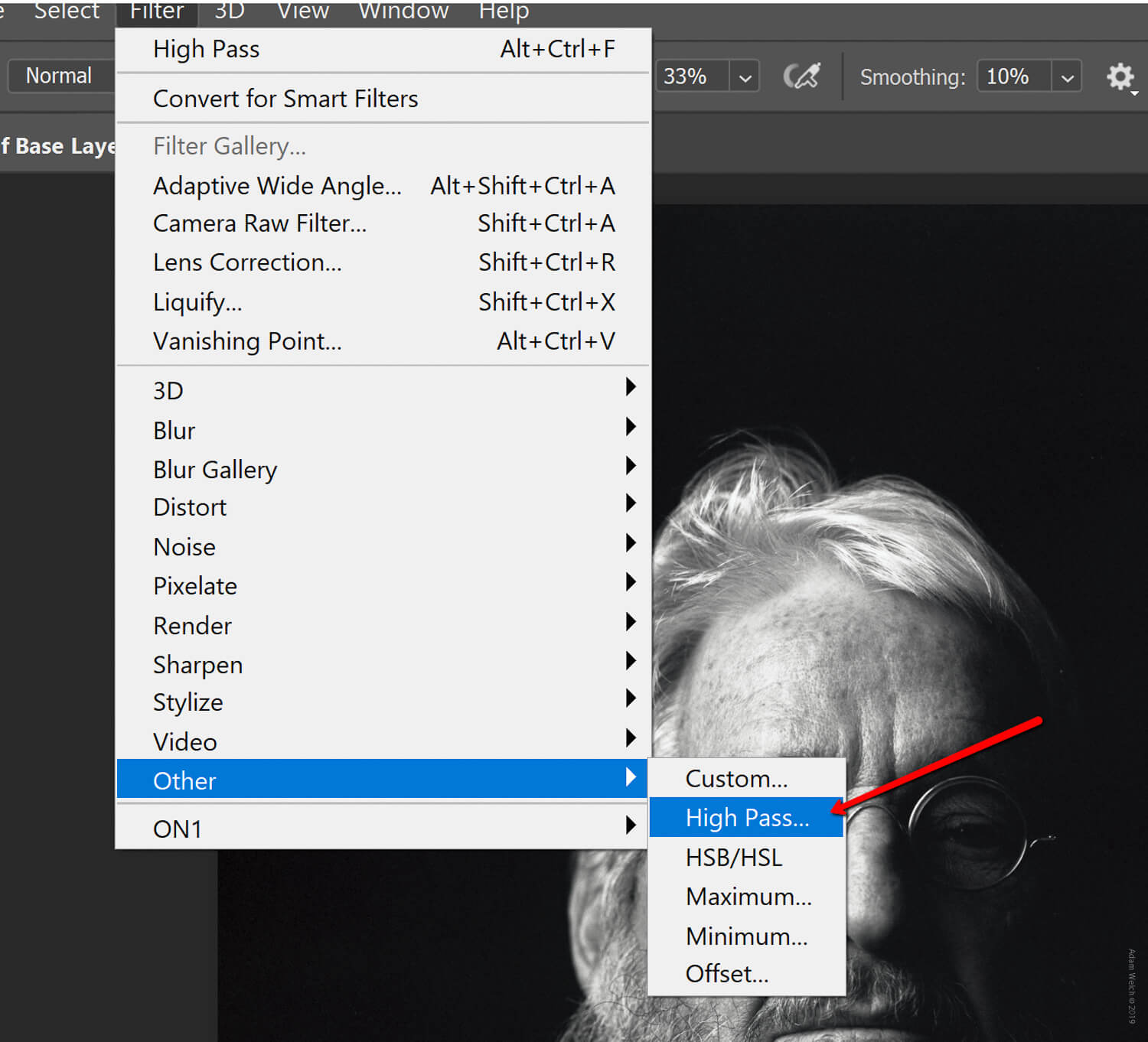 fix blurry photos in photoshop with high pass