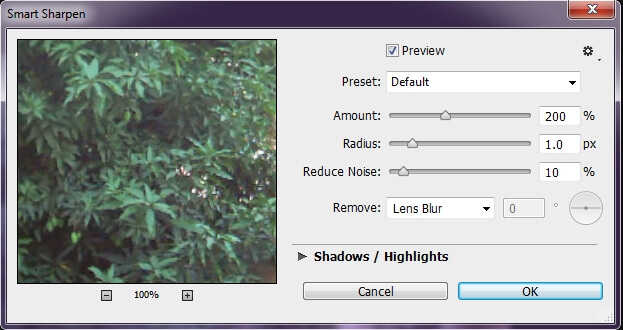 fix blurry photos in photoshop with smart sharpen