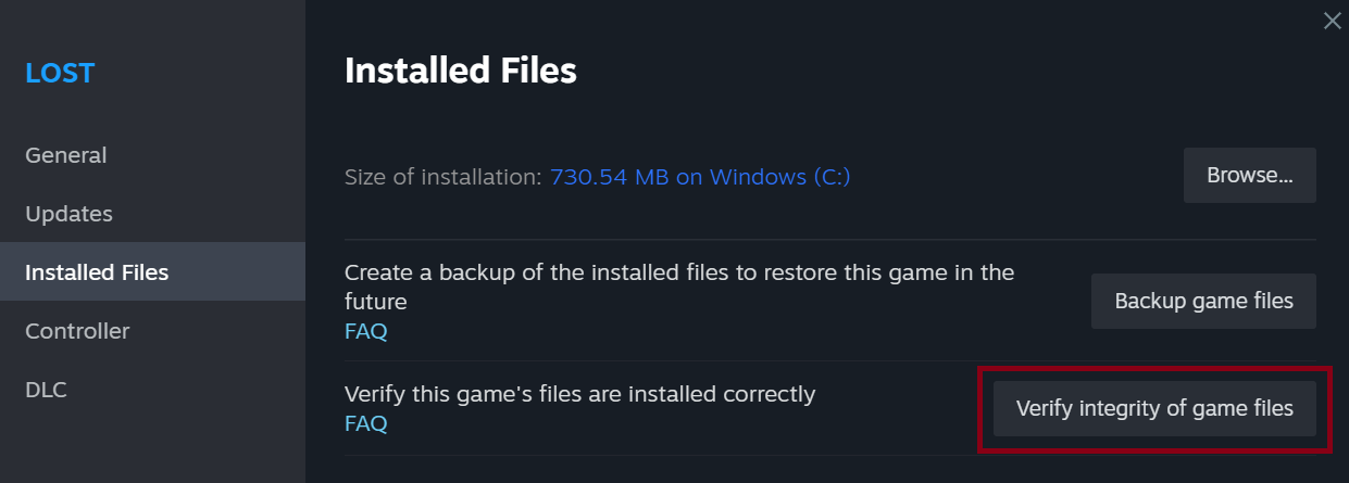 verify integrity of game files