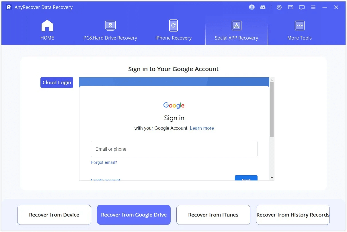 Step 1 Sign in Google Account