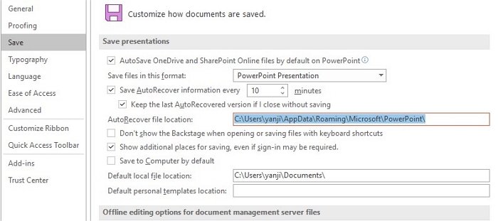 Powerpoint File Location 1