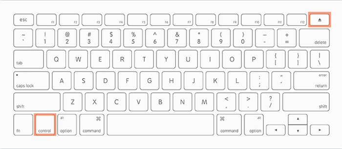 control eject keys on mac