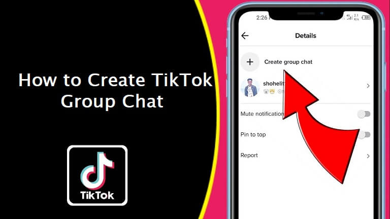 create tiktok group chat