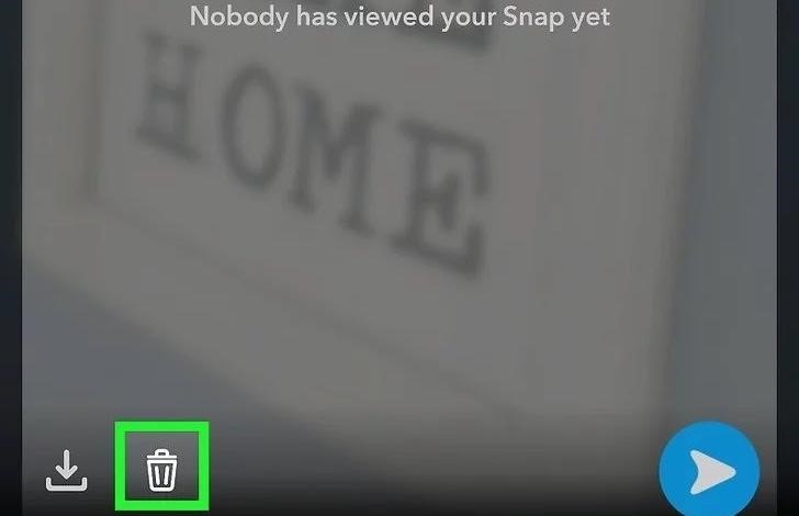 delete picture on snapchat from snap map