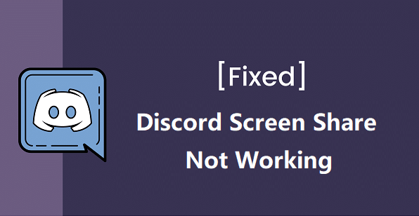fix discord screen share not working