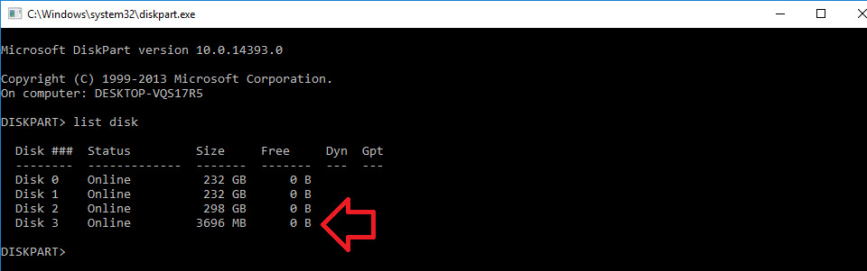 drive represented by number