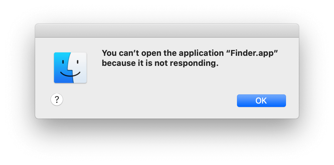 finder not responding on mac
