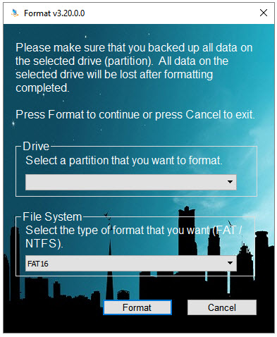 format usb drive