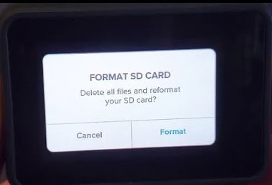 format sd card on gopro