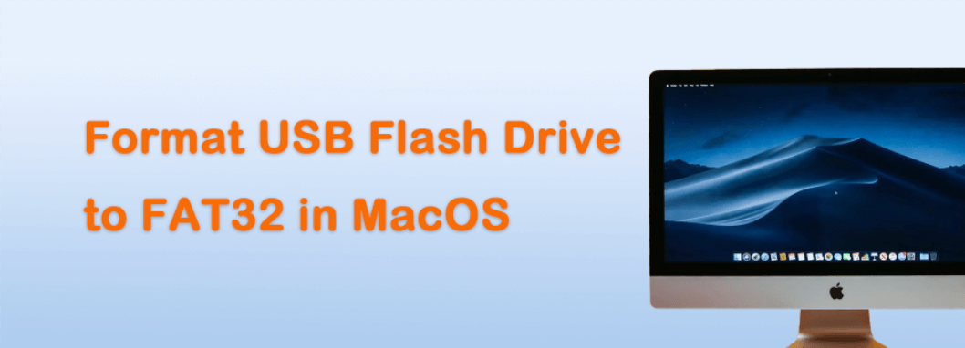 format usb flash drive to fat32 on mac