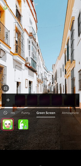 green screen tiktok