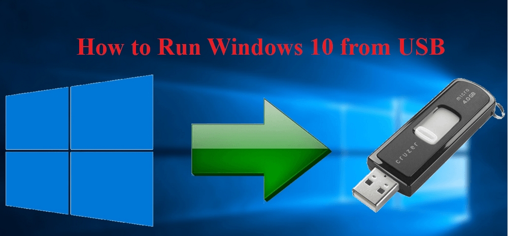 how to run windows from usb