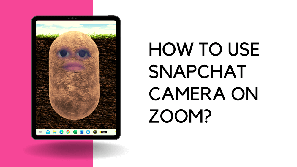 how to use snapchat camera on zoom
