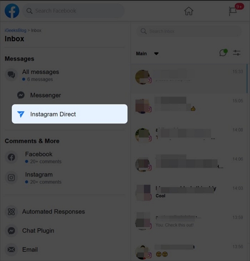 ins facebook dm recovery
