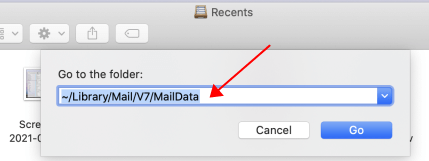 use finder's go to folder