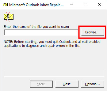 Microsoft Outlook inbox repair tool 1