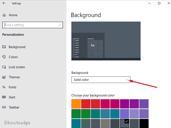 change personalization setting in Windows