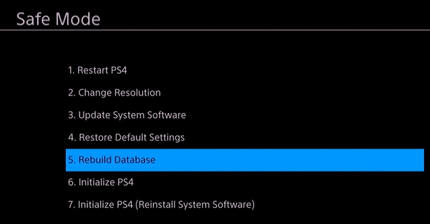 7 Easy for PS4 Safe Mode Loop Issue