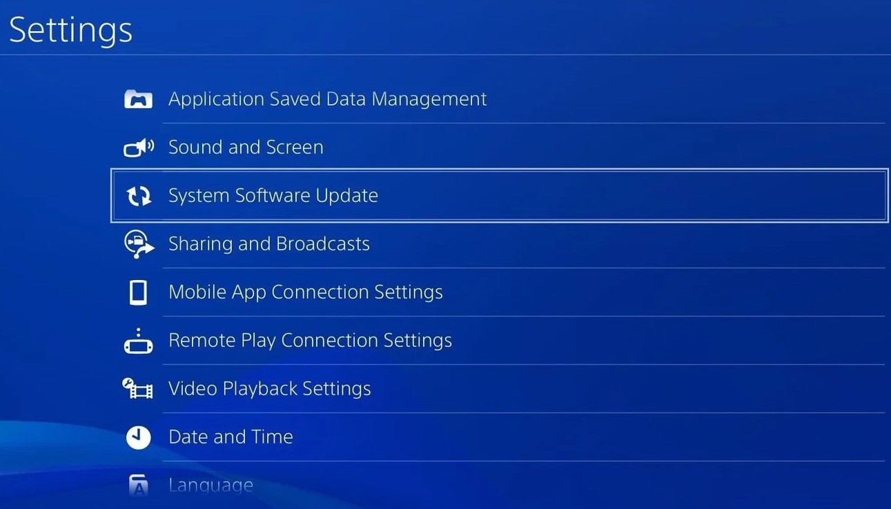 ps4 system software update