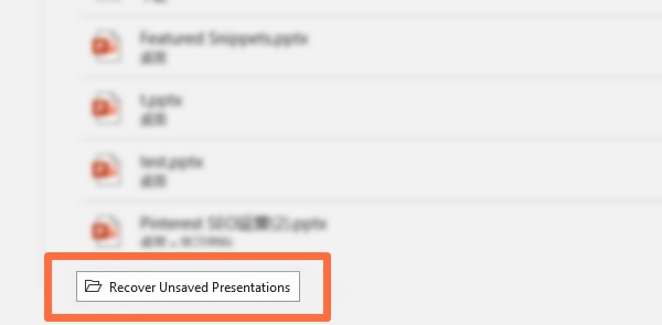 Recover Unsaved PowerPoint