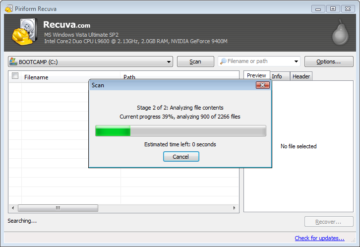 recuva sd card recovery software