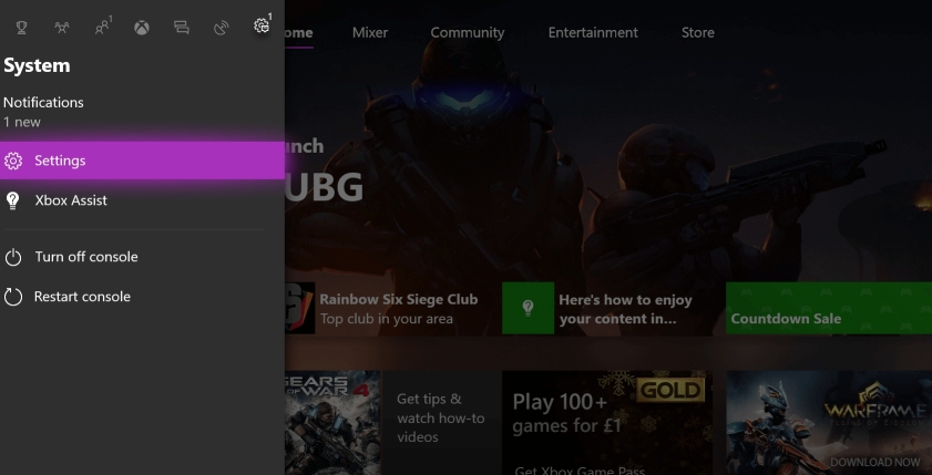 redownload xbox one game files from settings