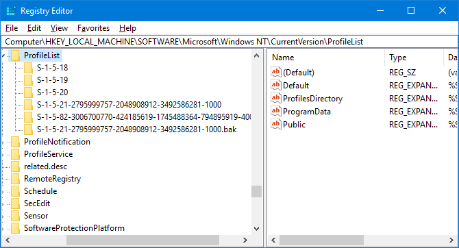 registry editor