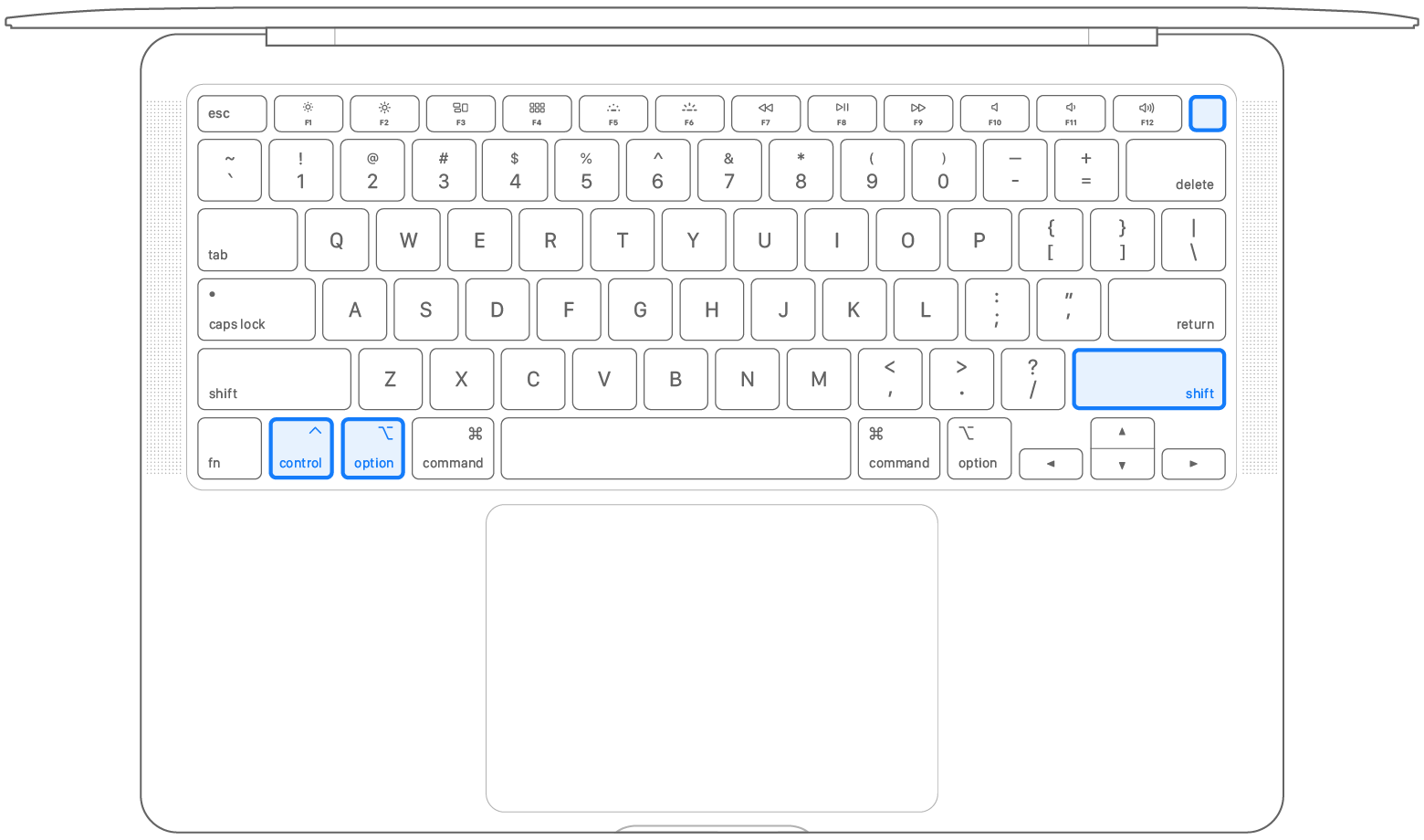 restart macbook pro using keyboard