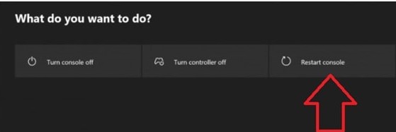 restart xbox console