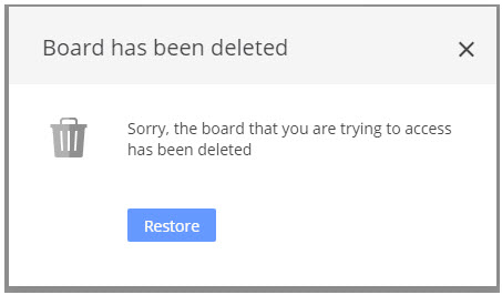 restore deleted board