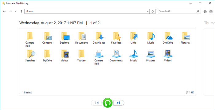 Restore deleted MKV files from Windows backup