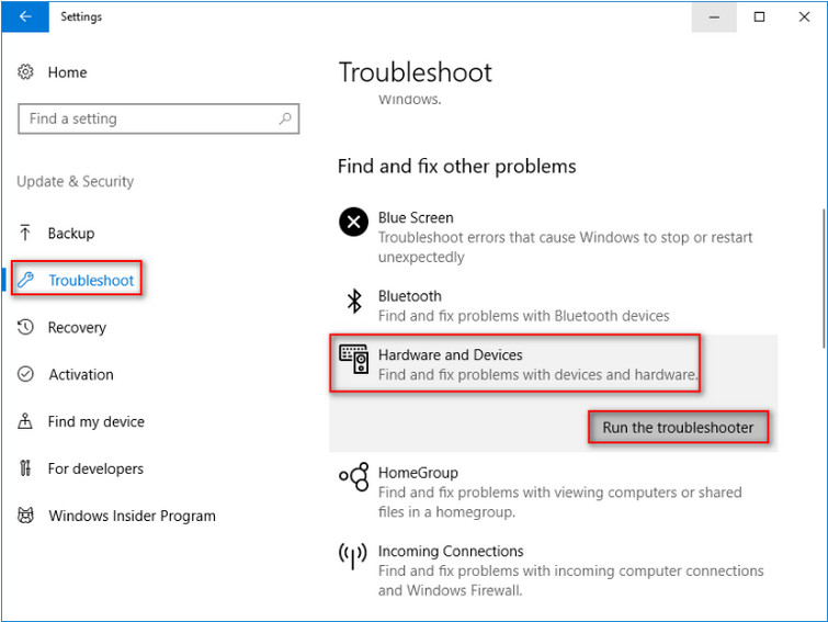 run-troubleshooter