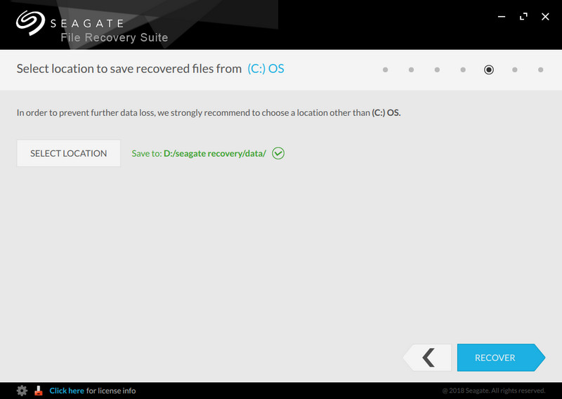 Seagate File Recovery Suite recover