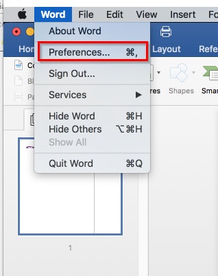 Word Not Opening on Mac - Remove Word Preferences