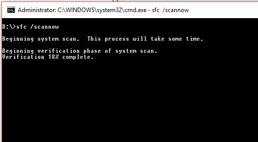 sfc scan command prompt