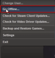 steam go offline