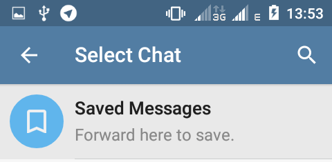 telegram saved messages