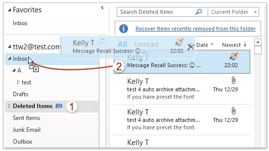 undo email delete outlook