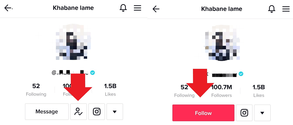 unfollow follow status tiktok