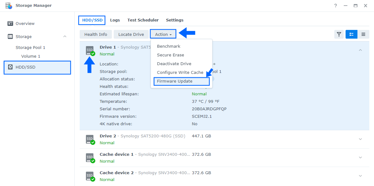 update ssd firmware