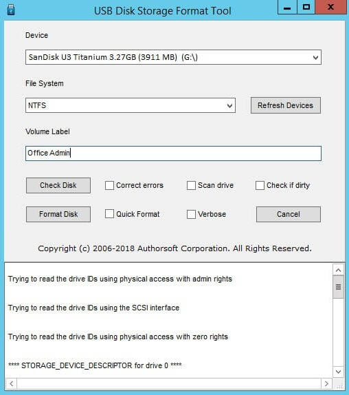 usb disk storage format tool