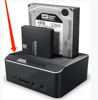 Use a USB-SATA dock