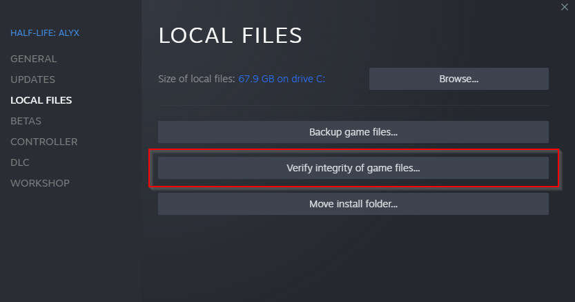 verify integrity of game files