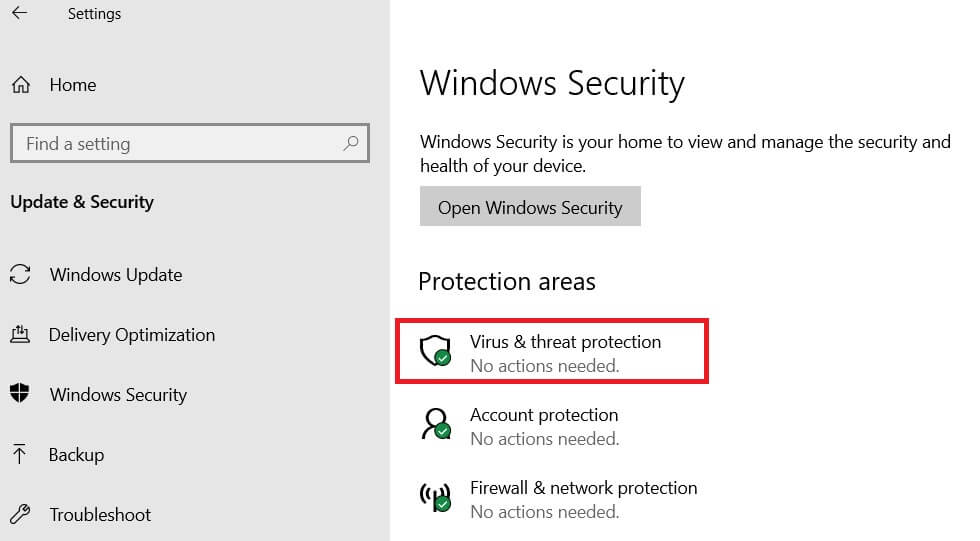 virus threat and protection